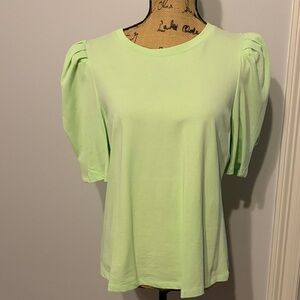 English Factory Mint Green Short Sleeve Top